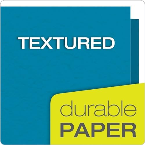 Oxford Two-Pocket Folders w/Fasteners, Light Blue, Letter Size, 25 per Box (57701)