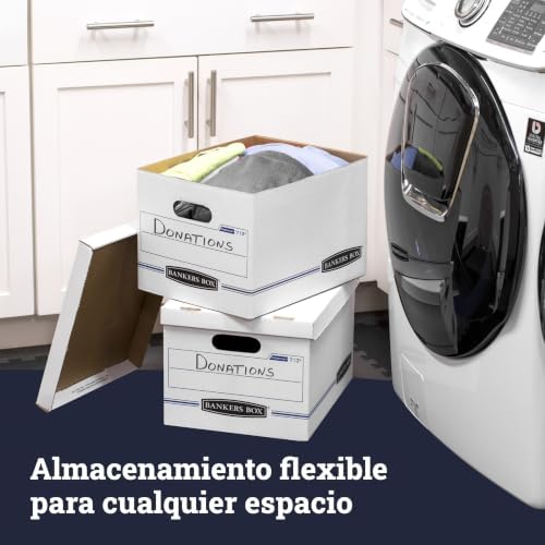 Bankers Box 6-Pack Basic-Duty File Storage Box with Lid, Letter/Legal