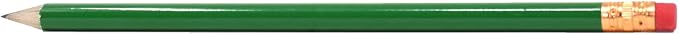Pencil Guy Round Green Blank Sharpened Pencils 1000 per box