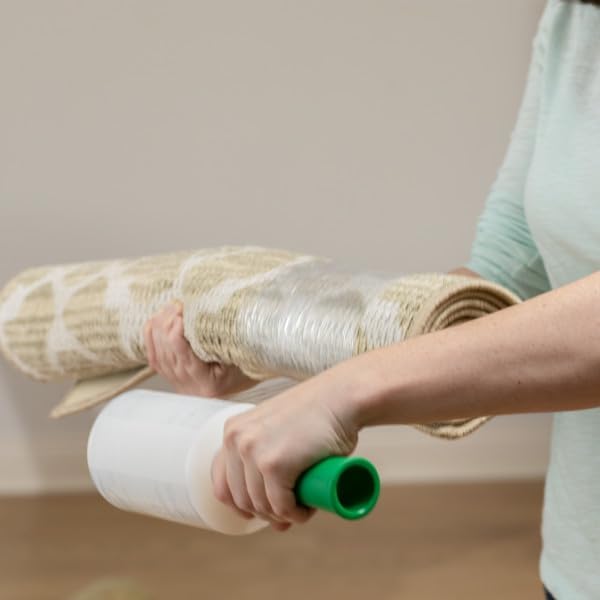 Duck Brand Stretch Wrap Roll, Clear, 5 inches by 1000 feet, 285849, Set of 4