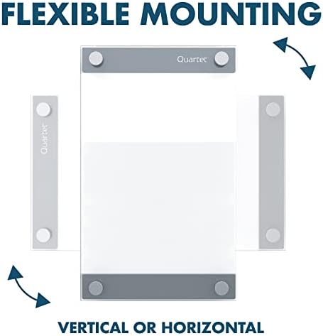Quartet Glass Whiteboard, Magnetic Dry Erase Board, 3' x 2', with Customizable Templates, White Dry Erase Surface, Infinity (GI3624)