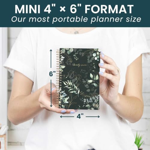 bloom daily planners 2027 Pocket Planner (January 2027 - December 2027) - 4” x 6” MINI Weekly Monthly Agenda Organizer & Calendar Year Book - Green Eucalyptus