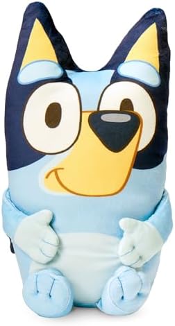 Northwest Bluey Cloud Hugger Pillow – Ultra-Soft Plush Character – Officially Licensed Bluey Collectible – Lightweight Travel Pillow for Home, Office, or On-the-Go Comfort – 11.5 Inches