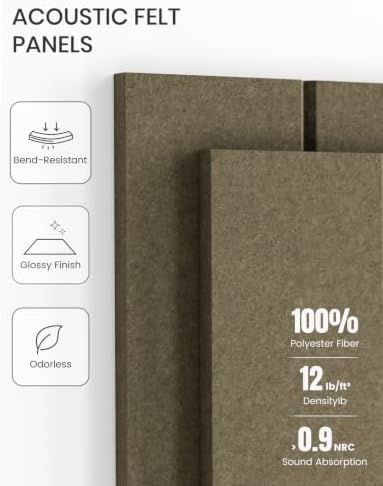 Fluxynara 48" x 36" Large Felt Bulletin Board, Earth Brown