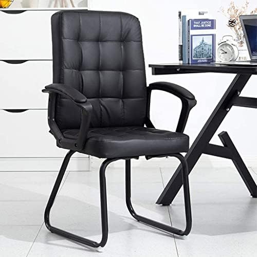 Office Life Executive Recline Computer Chair Home Ergonomic Office Chair Comfortable Sedentary Boss Chair Gaming Chair Backrest Learning Writing Chair Office Chair (Colour: Black Linen) (Black Pu