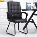 Office Life Executive Recline Computer Chair Home Ergonomic Office Chair Comfortable Sedentary Boss Chair Gaming Chair Backrest Learning Writing Chair Office Chair (Colour: Black Linen) (Black Pu