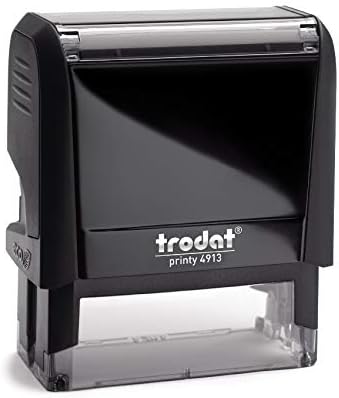Trodat 4913 Return Address Stamp - Custom Text Stamp - Choose from Many Fonts & 15 Ink Colors!
