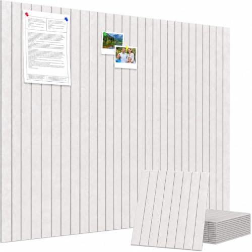 48" x 36" Large Felt Bulletin Board, Eight-Stripe Oatmeal
