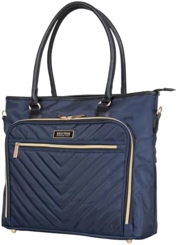 Kenneth Cole REACTION Chelsea Quilted Chevron 15" Laptop & Tablet Business Tote with Removable Shoulder Strap