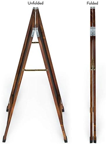 Arteza 40x20 Inch A-Frame Chalkboard Easel Set, Outdoor Chalkboard Sign with Chalk Sticks, Chalk Markers, Erasers, and Stencils, Standing Sign, Office Supplies for Businesses, Announcements & Events