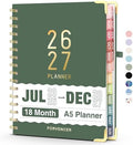 Jul 2026 - Dec 2027 Planner, Forvencer 18 Month Planner 2026-2027, 6" x 8"
