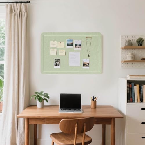 Felt Bulletin Board 36x24 inches, Decorative Pin Board for Home & Office