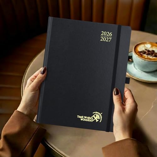 POPRUN Monthly Planner 2026-2027, Large-8" x 10", 18 Month Calendar Book