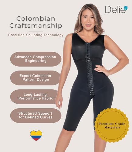 FAJAS DISENOS D'PRADA DELIÉ Shapewear Tummy Control High Compression Faja Colombiana Girdle for Women Abdomen Control