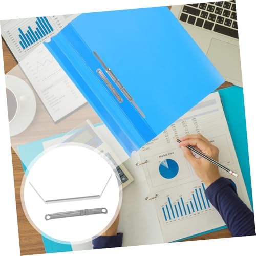 50Pcs Folder Prongs Fasteners Self Adhesive Metal Clip for Paper Files Office Accessories for Document Organization and School Use Smooth Finish for Easy Handling