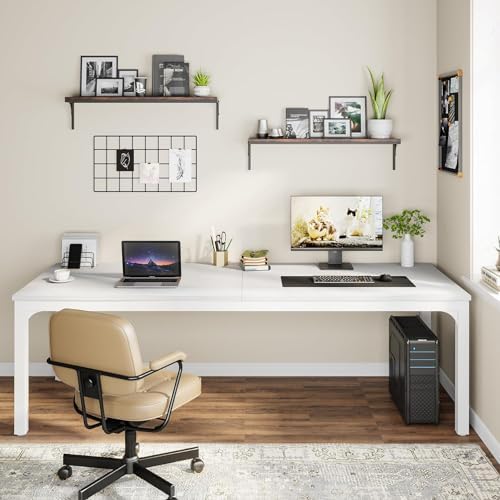 Tribesigns 78.7 Inches Extra Long Computer Desk 2 Person Desk, Double Long Desk, Workstaion for Home Office