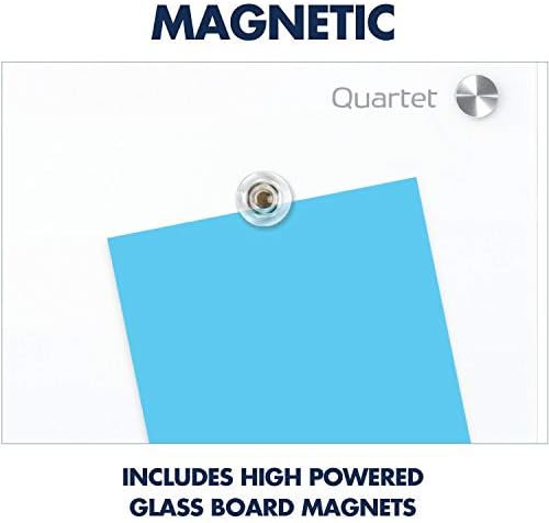 Quartet Dry Erase Board, Magnetic Whiteboard 8' x 4', Glass Board for Wall, Infinity, Brilliance White (G29648W)
