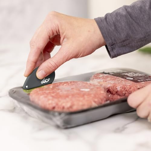 Slice Micro Safety Cutter | Safe Ceramic Box Cutter Lasting 11x Longer than Metal | Keychain Box Opener | 1 Pack | Millennial Gray