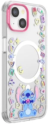PopSockets iPhone 14 Phone Case with MagSafe- Stitch Snacks