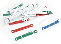 Ruilogod 50 Sets Office School Colorful 8cm Capacity Two-Piece Document Paper Fasteners (id: ff2 1eb 7cd 4c5 2b8