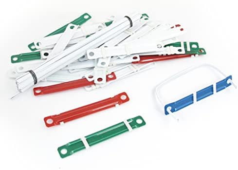 Ruilogod 50 Sets Office School Colorful 8cm Capacity Two-Piece Document Paper Fasteners (id: ff2 1eb 7cd 4c5 2b8