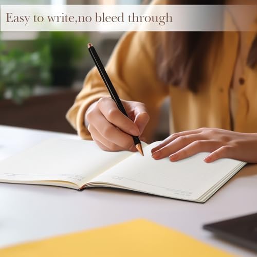 Tenceur 5 Pcs A4 College Ruled Notebook 8.5'' x 11'' Lined Journal 200 Pages Lined Artificial Leather Sketchbook for Writing Office School Business Home Gifts Supplies(Multi Color)
