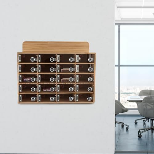Cell Phone Locker Box,20 Slots Cell Phone Storage Locker, Clear Acrylic Storage Cabinet with Lock for School Factory Office