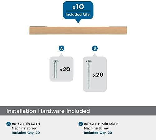 Amerock 10BX37130CZ | Champagne Bronze Cabinet Pull | 3 inch (76mm) Center-to-Center | 30 Pack | Cityscape | Furniture Hardware
