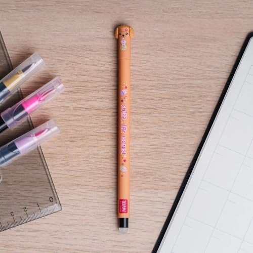 LEGAMI Fur-ever Friends Limited Edition + Farm Sweet Farm Set of 12 Erasable Gel Pens with Thermosensitive Erase Ink, Range of ink colours & barrel designs, 0.7mm Tip, Animal Designs