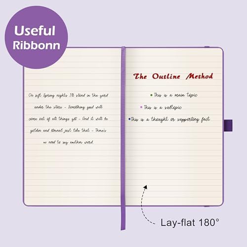 Ruled Notebook/Journal - Classic Lined Journal/Notebook, 5.3'' x 8.26''