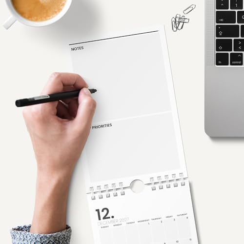 Karto Small Wall Calendar 2026-2027 6x9 in - Minimalist | July 2026 to December 2027, Vertical, Boosts Productivity, Easy Monthly Planning