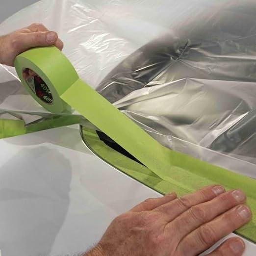 3M High Performance Green Masking Tape 401+, 48 mm x 55 m, 1 Roll | Superior Adhesion, Clean Removal, Highly Conformable, Paint-Bleed Resistant