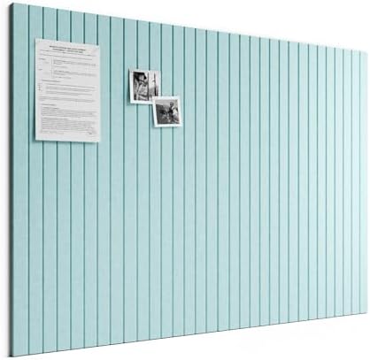 Bumusty 48"x 36" Large Felt Bulletin Board Tiles, Aqua Blue