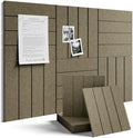 Fluxynara 36" x 24" Large Felt Bulletin Board, Earth Brown