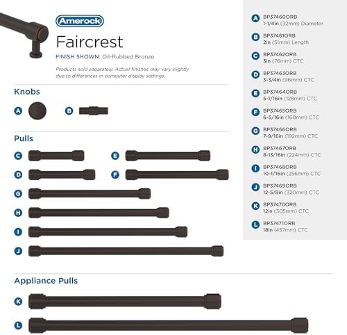 Amerock 8-13/16" Faircrest Oil-Rubbed Bronze Drawer Pull
