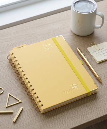 POPRUN 2026-2027 Weekly Planner 6.25" x 8.5" Weekly and Monthly Planner