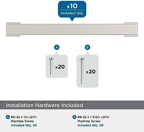 Amerock 10BX3703226 | Polished Chrome Cabinet Pull | 5-1/16 inch (128mm) Center-to-Center | 30 Pack | Bridgeport | Furniture Hardware