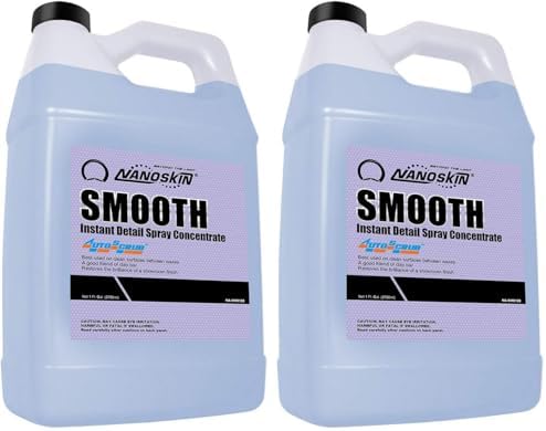 Nanoskin SMOOTH Quick Detailer Spray 1 Gallon for Car Detailing | Superior Gloss Enhancer, Wax Booster & Clay Lubricant | Waterless, Effortless Cleanup of Dust, Smudges, Fingerprints & Contaminants