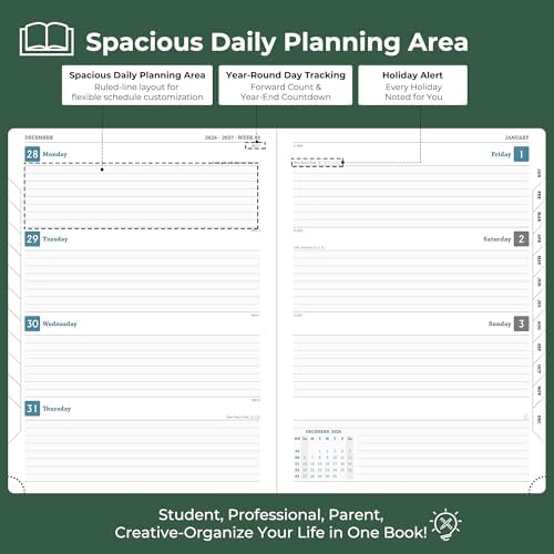 Planner 2026-2027 Daily Daily Weekly and Monthly,11.5"x8.5"
