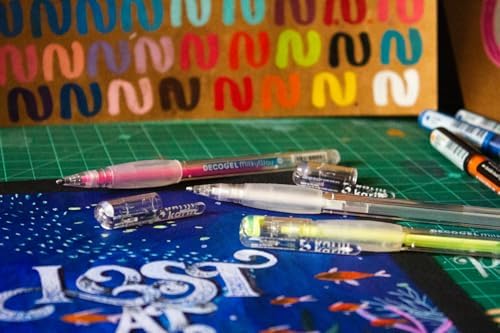 Karin Deco Gel 1.0 Milky Way 10 Colours Set, Gel Pens in Pastel Colours