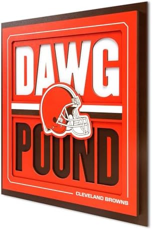 YouTheFan NFL Cleveland Browns Slogan Series 3D Wall Art