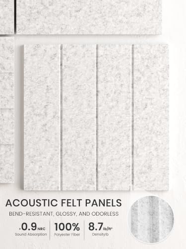 Bumusty 36" x 24" Large Cork Board Alternative, Light Gray