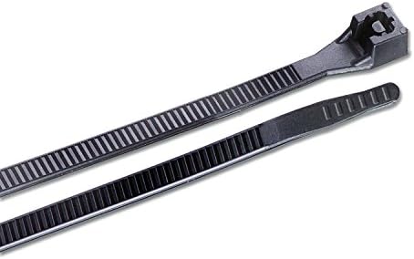 Gardner Bender 46-310UVBM Nylon Doublelock Cable Tie, 11 in., 75 lb Tensile Strength, Wire Tie / Industrial / Outdoor & Household Use, Zip Tie, 1,000 Pk., UV Resistant Black