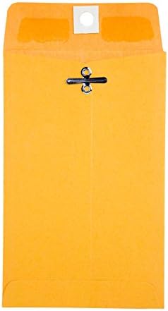 Quality Park 4 x 6 Clasp Envelopes, 100 Pack, Document Envelopes with Gummed Flap, Heavyweight 28 lb Paper with Reinforced Holes and Double Prong Clasp, Brown Kraft