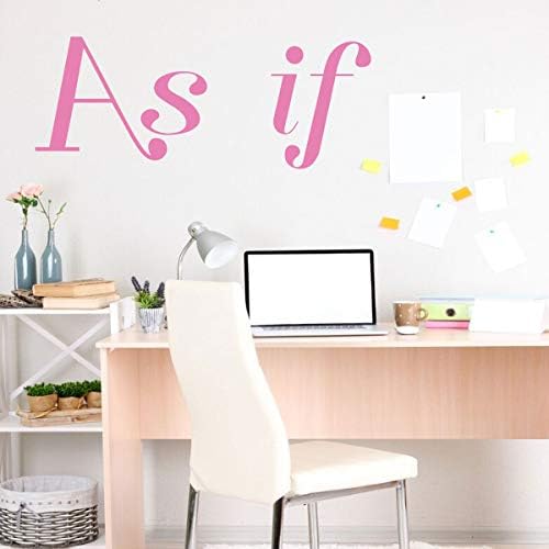 Office or Home Command Center ‘As If’ Vinyl Wall Decal – A Variety of Sizes and Colors Available