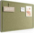 Fluxynara 23.6" x 17.1" Bulletin Board, Olive Green
