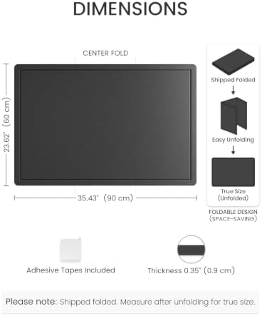 Fluxynara 35.4" x 23.6" Bulletin Board, Black