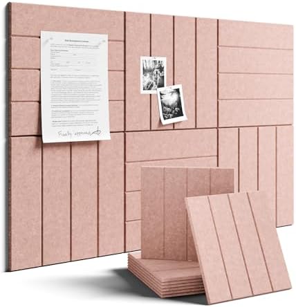 Fluxynara Felt Bulletin Board & Cork Board Alternative, Pink