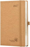 POPRUN 2027 Recycled Daily Planner One Page Per Day, 5.75"x8.5",Day Planner