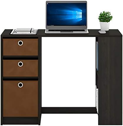 FURINNO Computer Study Writing Desk, Espresso, Model:15110EXBR
